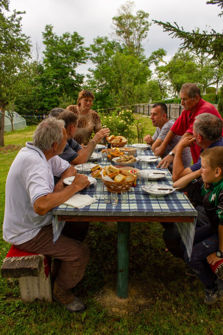 workers have a collective lunch after work