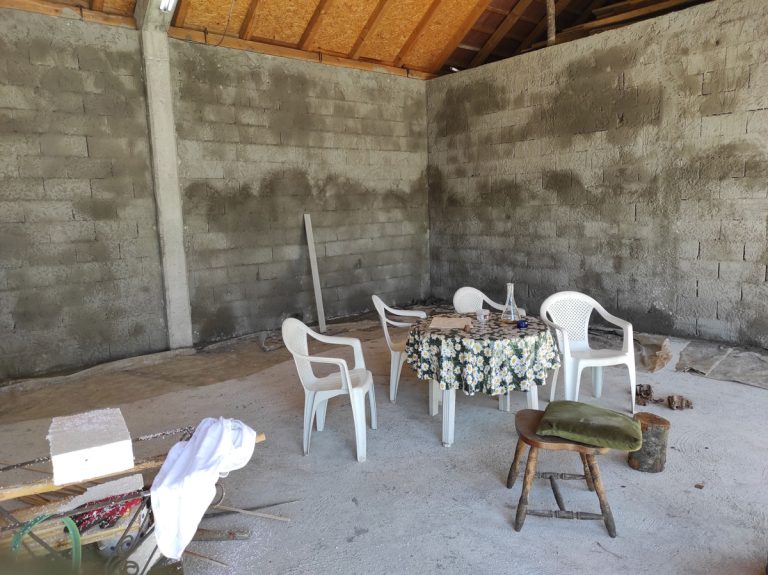 walls mortaring preparations