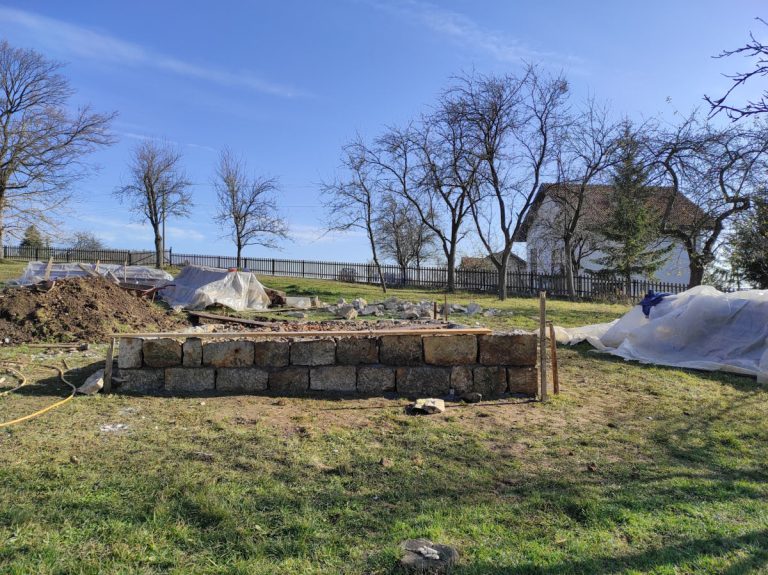 a cottage foundation slab