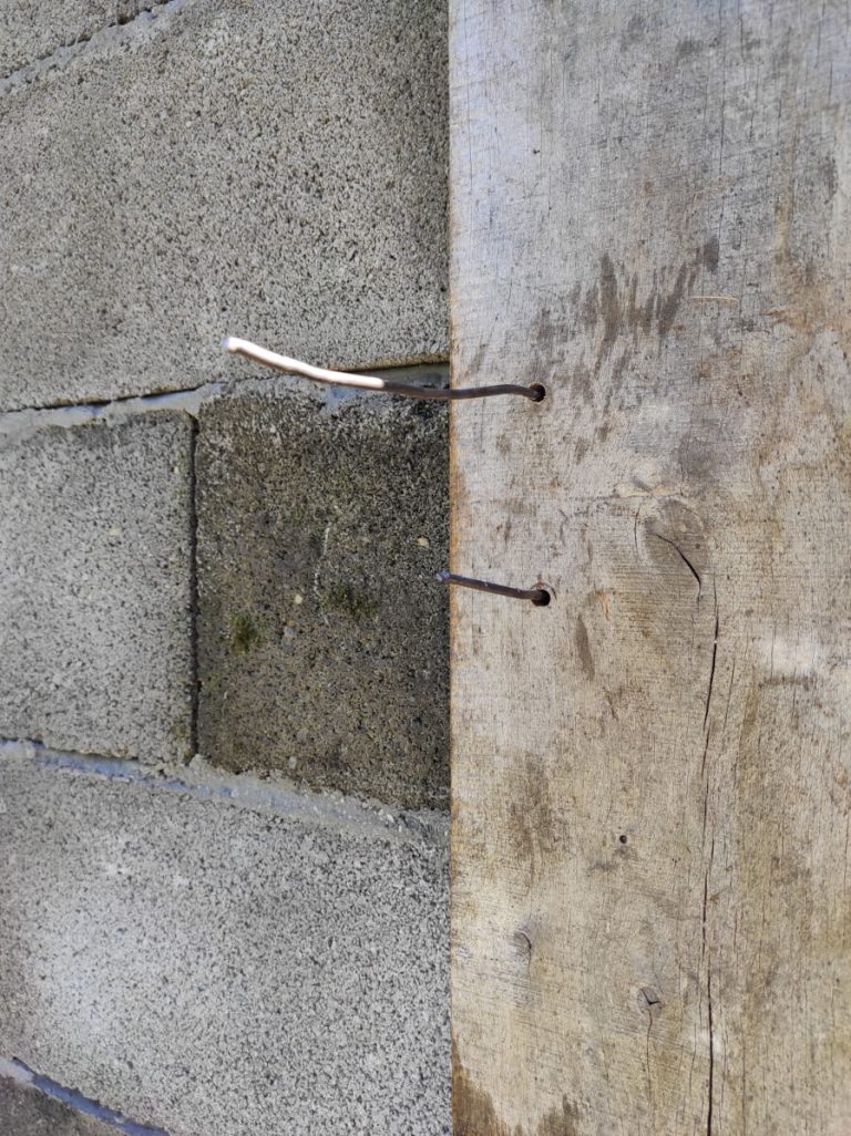 a wooden reinforcement