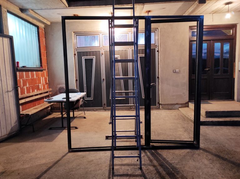 a door and window metal frame