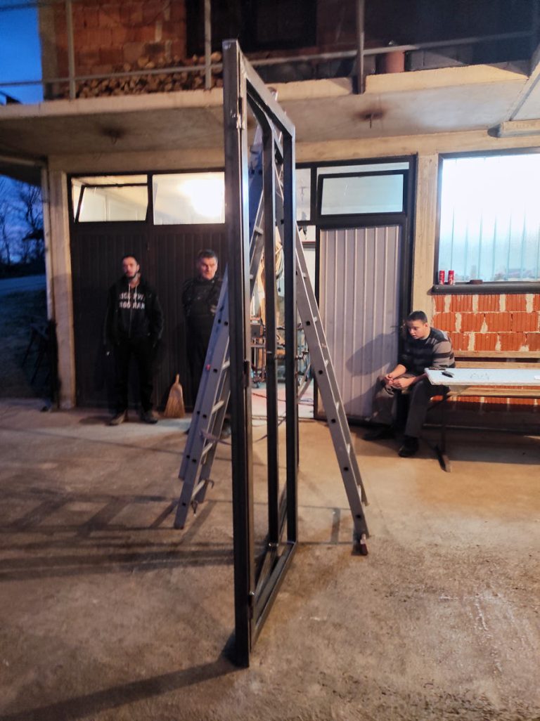 a door and window metal frame