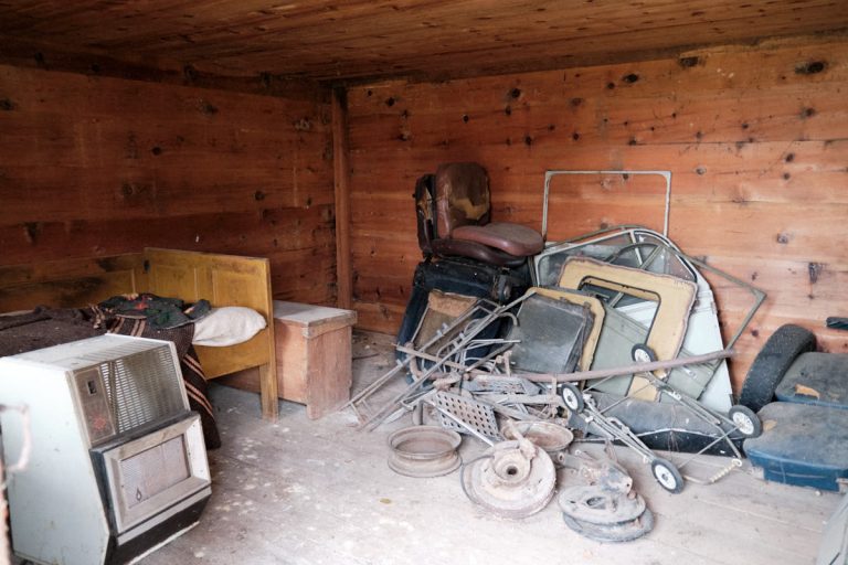 an old wooden cottage interior