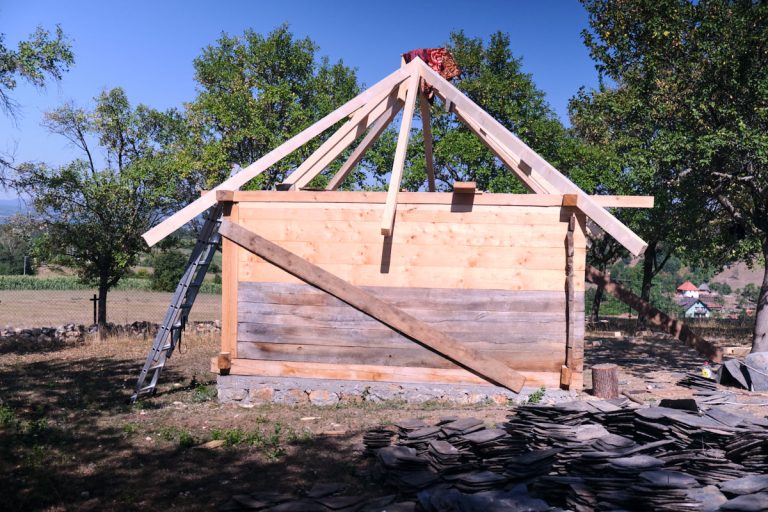 a new roof construction