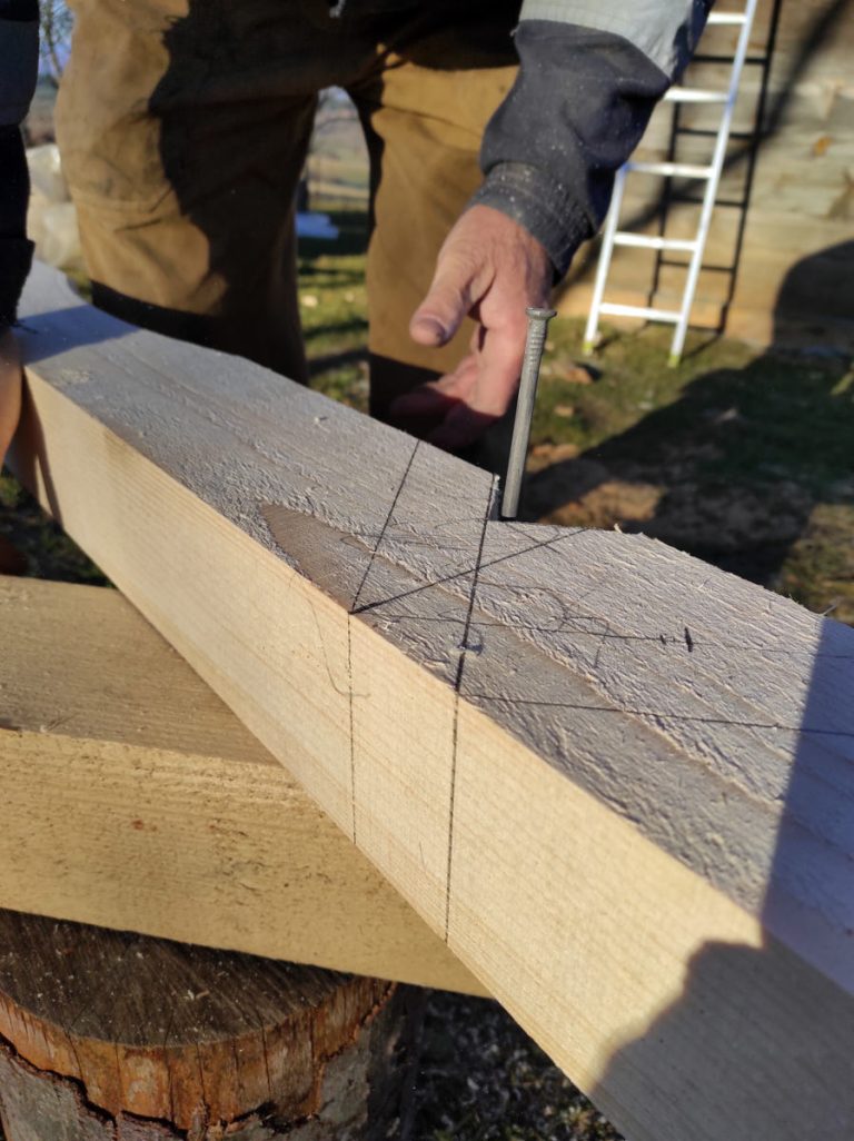 a rafter cut marks