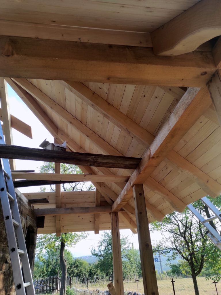 a new roof construction