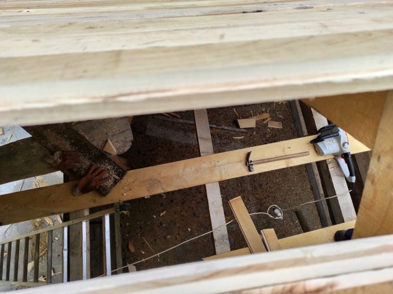 a new roof construction