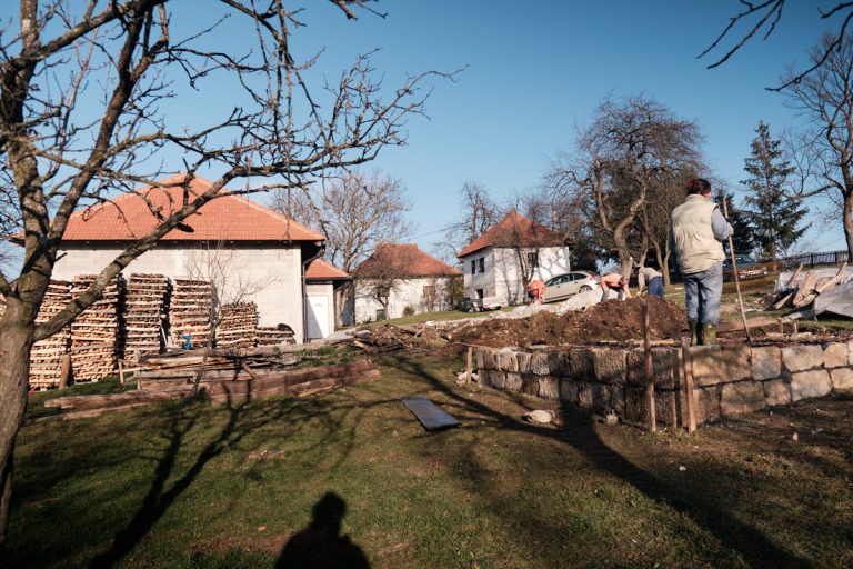 a cottage foundation building process