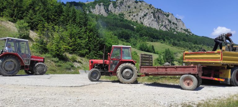 tracktors under the mountain