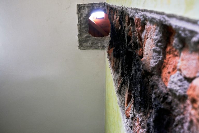 a chimeny hole in a ceiling