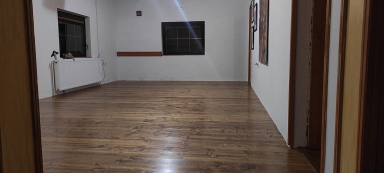 new wooden floor in a room