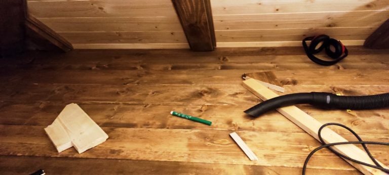 working equipment on a floor