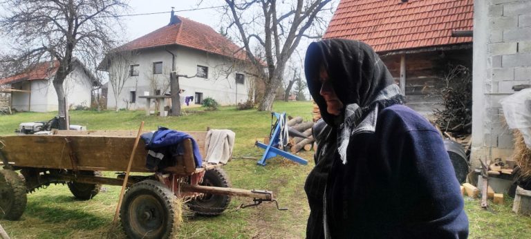 a woman with a head scarf