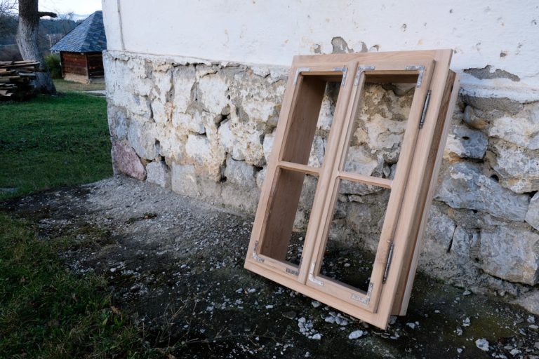 a new wooden window