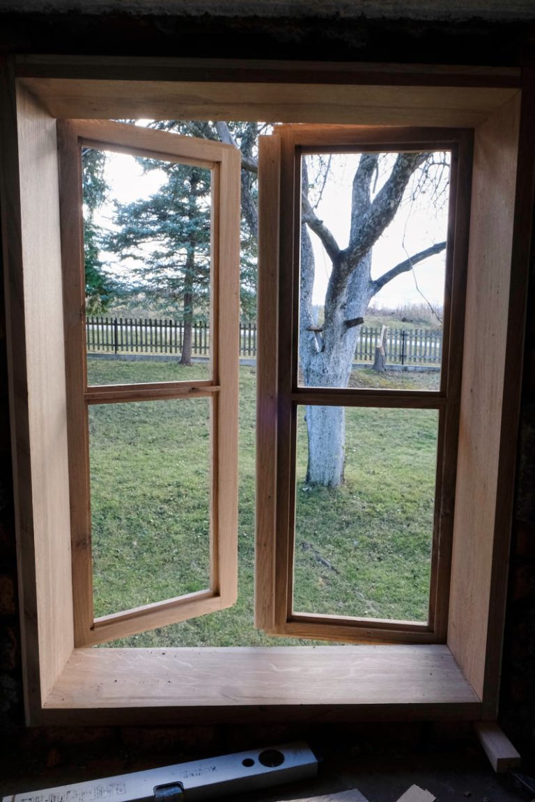 a new wooden window